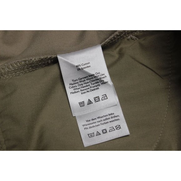 Eddie Bauer women's slightly curvy high‎ rise khaki canvas utility shorts 16 - Picture 11 of 14